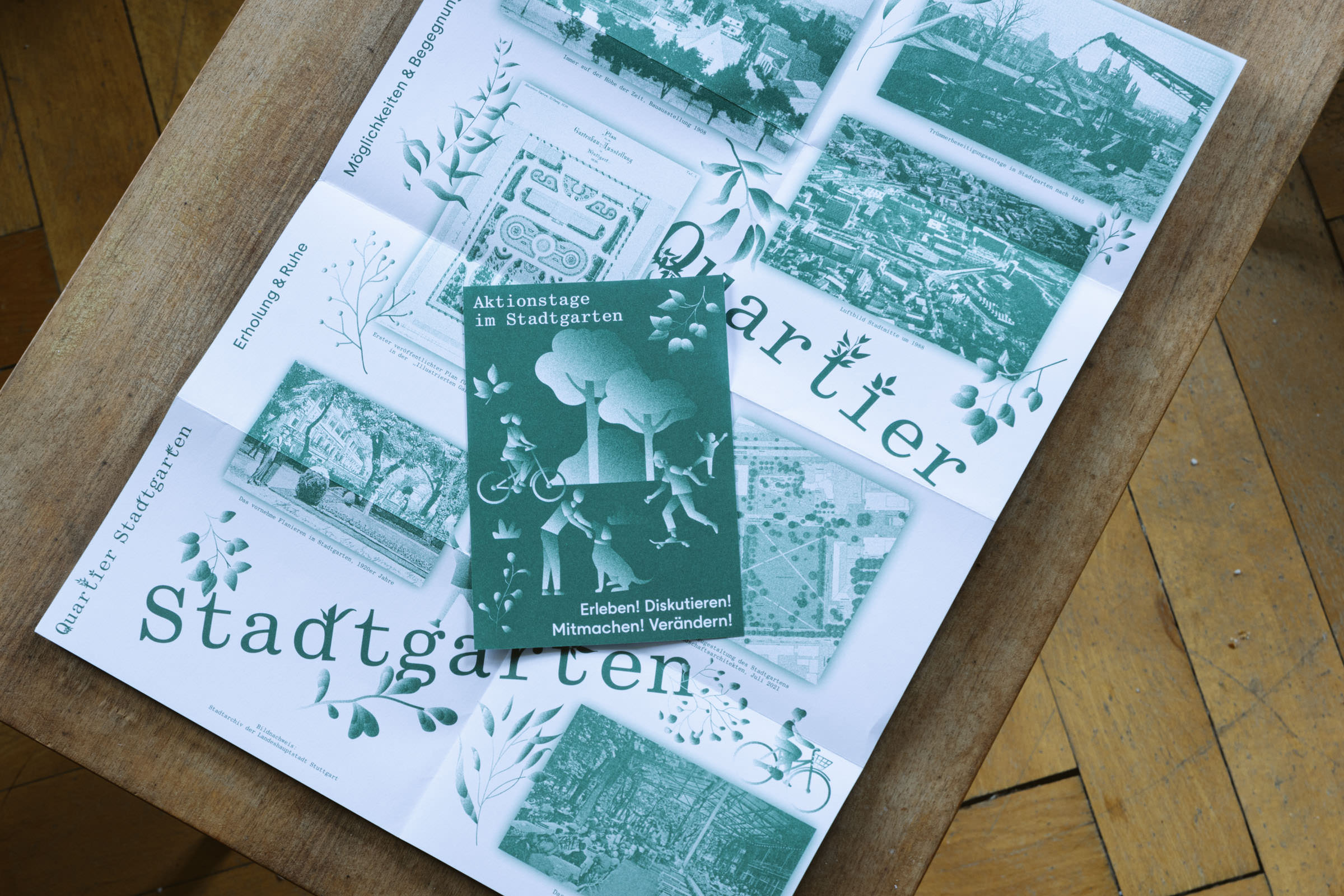 Flyer for Quartier Stadtgarten, back side