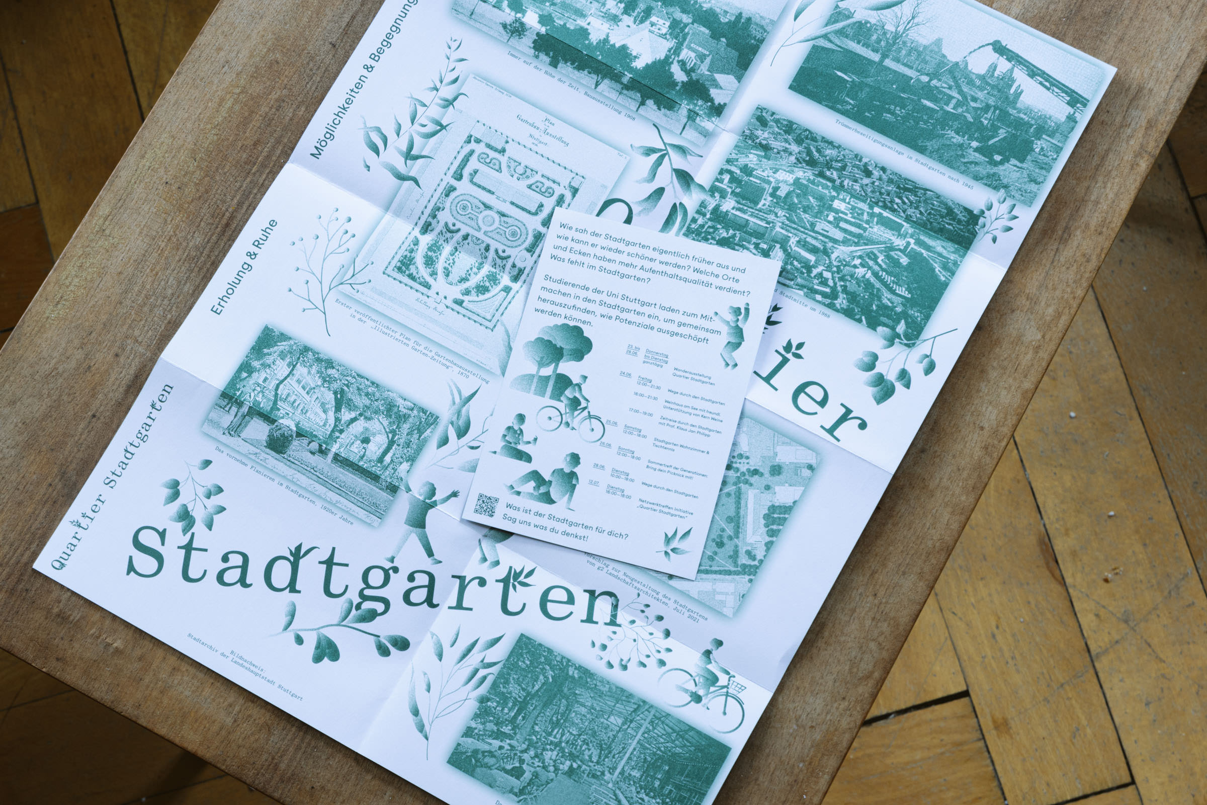 Flyer for Quartier Stadtgarten, back side