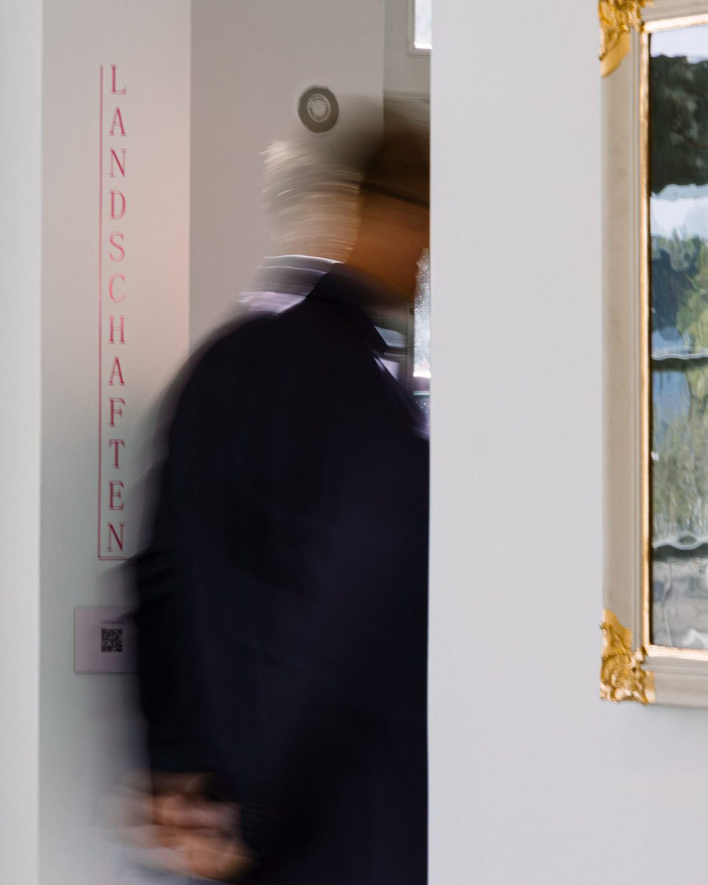 Exhibition view of Auf nach Japan! at Städtische Galerie Villingen-Schwenningen, featuring typographic exhibition graphics and archival material.