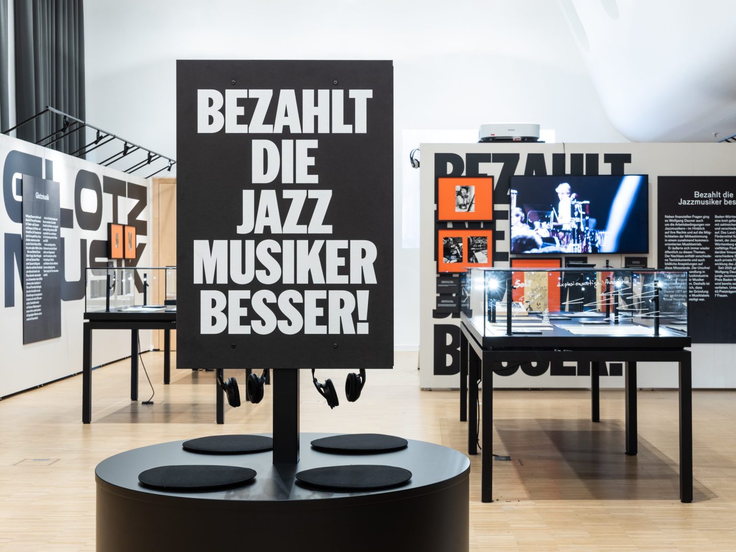 Exhibition view “Jazz et cetera” at Württembergische Landesbibliothek