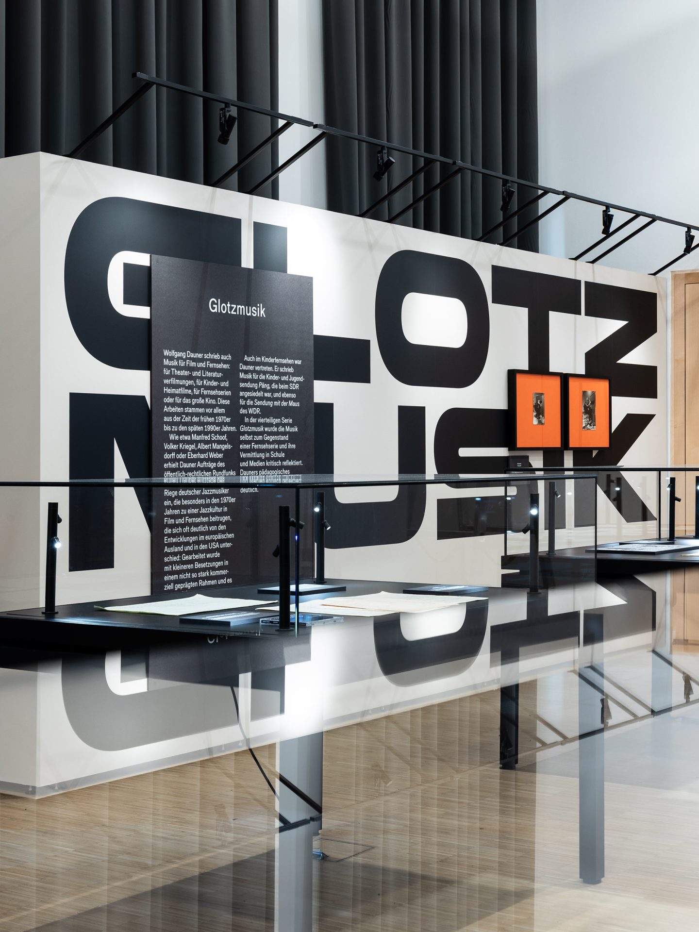 Exhibition architecture “Jazz et cetera” at Württembergische Landesbibliothek