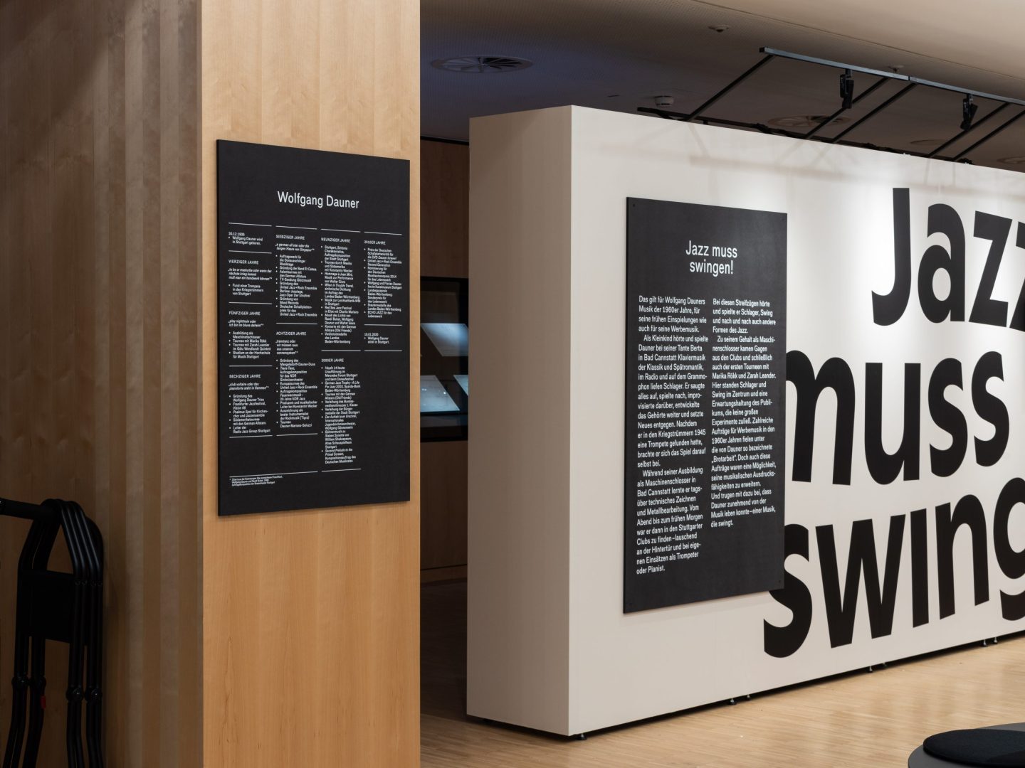 Exhibition view “Jazz et cetera” at Württembergische Landesbibliothek